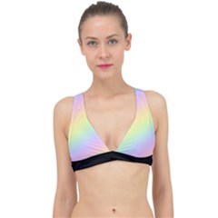 Pastel Goth Rainbow  Classic Banded Bikini Top by thethiiird