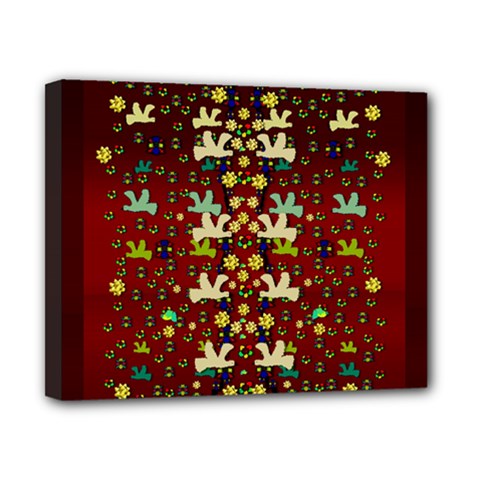Happy Birds In Freedom And Peace Canvas 10  X 8  (stretched) by pepitasart