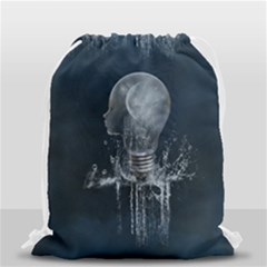 Awesome Light Bulb Drawstring Bag (small) by FantasyWorld7