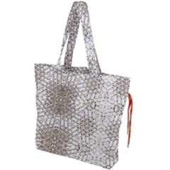 17 Square Triangle Oveerlaye Title X24 Image3a95253 Mirror Drawstring Tote Bag by ScottFreeArt