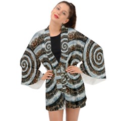 Spiral City Urbanization Cityscape Long Sleeve Kimono by Vaneshart