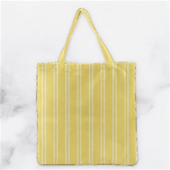 Nice Stripes - Blonde Yellow Grocery Tote Bag by FashionBoulevard
