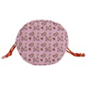 Robin Art Pink Pattern Drawstring Bucket Bag View3