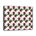 Doily Rose Pattern White Canvas 10  x 8  (Stretched) View1