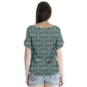 Pattern1 V-Neck Flutter Sleeve Top View2