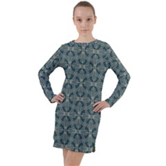 Pattern1 Long Sleeve Hoodie Dress by Sobalvarro