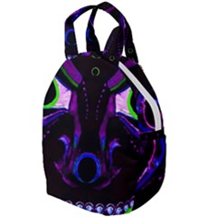 Demon Ethnic Mask Extreme Close Up Illustration Travel Backpacks by dflcprintsclothing