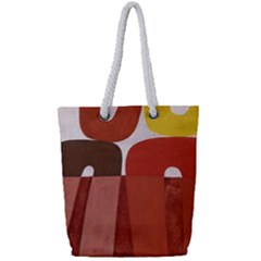 Sophie Taeuber Arp, Composition À Motifs D arceaux Ou Composition Horizontale Verticale Full Print Rope Handle Tote (small) by Sobalvarro