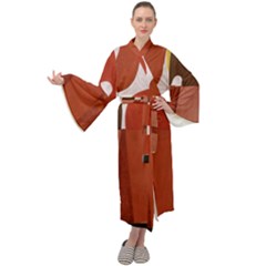 Sophie Taeuber Arp, Composition À Motifs D arceaux Ou Composition Horizontale Verticale Maxi Velour Kimono by Sobalvarro