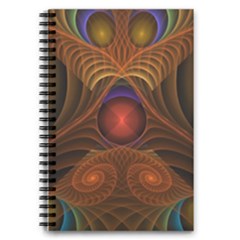 Fractal Fantasy Design Swirl 5 5  X 8 5  Notebook by Wegoenart