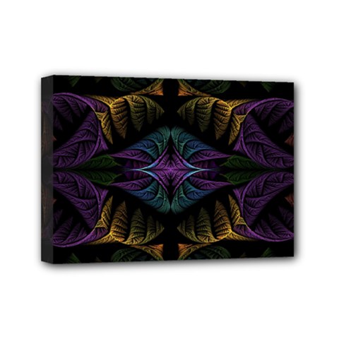 Fractal Abstract Background Pattern Art Mini Canvas 7  X 5  (stretched) by Wegoenart