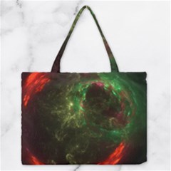 Space Cosmos Galaxy Universe Sky Zipper Medium Tote Bag by Wegoenart