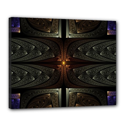 Fractal Artwork Abstract Fantasy Canvas 20  X 16  (stretched) by Wegoenart