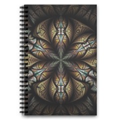 Fractal Flower Fantasy Floral 5 5  X 8 5  Notebook by Wegoenart