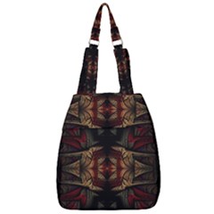 Fractal Fantasy Texture Pattern Center Zip Backpack by Wegoenart