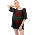 Fractal Abstract Background Pattern Oversized Chiffon Top View1