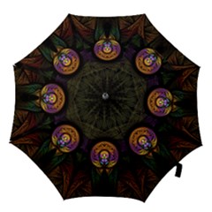 Fractal Abstract Background Pattern Hook Handle Umbrellas (small) by Wegoenart