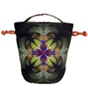 Fractal Flower Fantasy Design Drawstring Bucket Bag View2