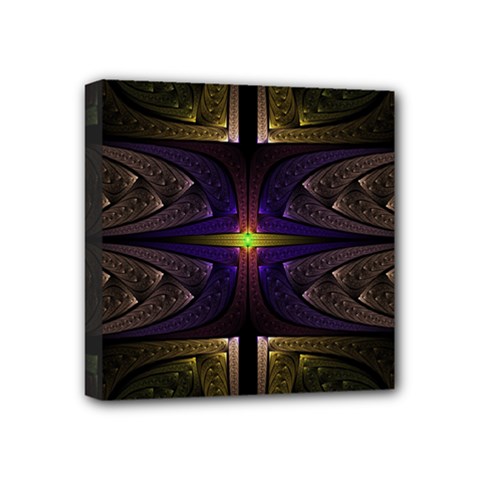 Fractal Fantasy Design Texture Mini Canvas 4  X 4  (stretched) by Wegoenart