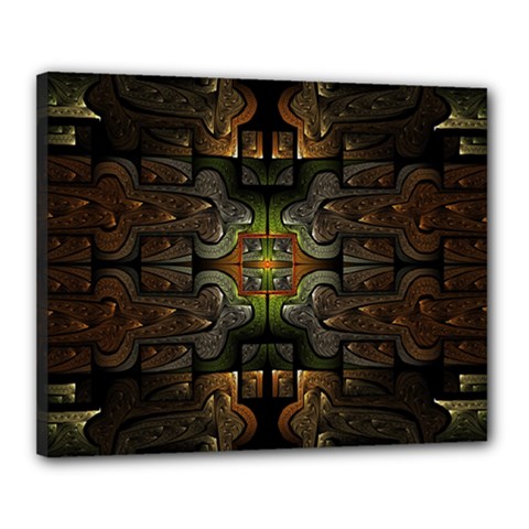 Fractal Fantasy Mystic Design Canvas 20  X 16  (stretched) by Wegoenart