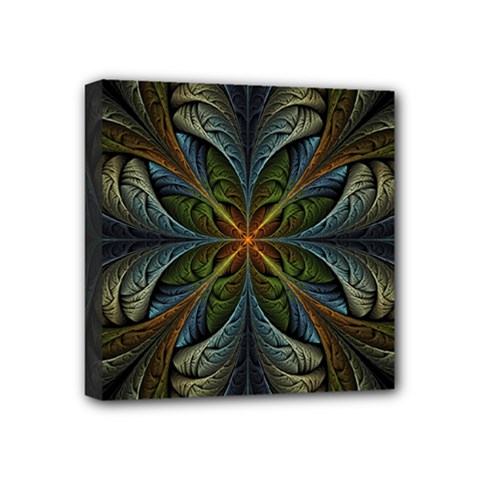 Fractal Art Abstract Pattern Mini Canvas 4  X 4  (stretched) by Wegoenart