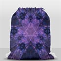 Fractal Symbol Pattern Design Drawstring Bag (Small) View2