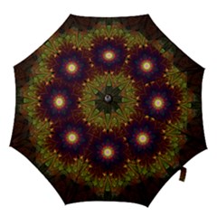 Art Abstract Fractal Pattern Hook Handle Umbrellas (medium) by Wegoenart