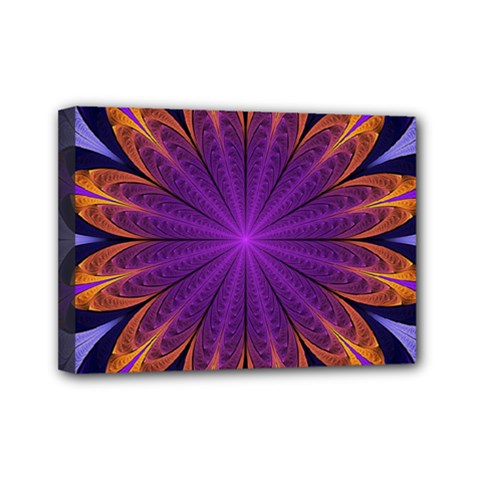 Art Abstract Fractal Pattern Mini Canvas 7  X 5  (stretched) by Wegoenart