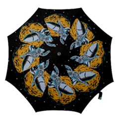 Astronaut Planet Space Science Hook Handle Umbrellas (medium) by Wegoenart
