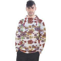Multicolored Floral Collage Print Men s Pullover Hoodie by dflcprintsclothing