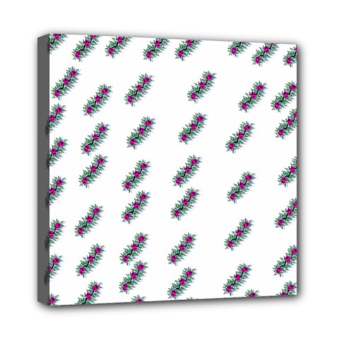 Japan Cherry Blossoms On White Mini Canvas 8  X 8  (stretched) by pepitasart