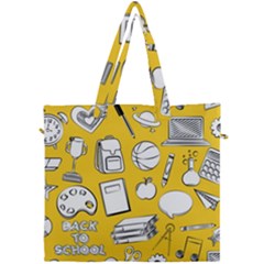 Pattern With Basketball Apple Paint Back School Illustration Canvas Travel Bag by Nexatart
