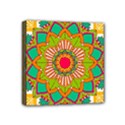 Mandala Patterns Yellow Mini Canvas 4  x 4  (Stretched) View1