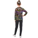 Graffiti Word Seamless Pattern Kids  Long Mesh Tee View2