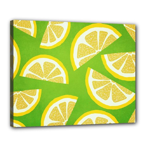 Lemon Fruit Healthy Fruits Food Canvas 20  X 16  (stretched) by Nexatart