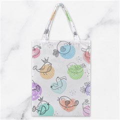 Cartoon Bird Cute Doodle Bird Classic Tote Bag by Vaneshart