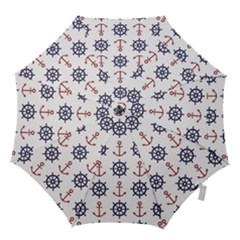 Nautical Seamless Pattern Hook Handle Umbrellas (small) by Vaneshart
