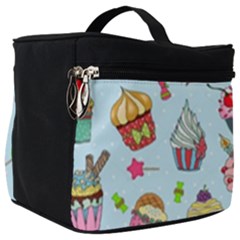 Cupcake Doodle Pattern Make Up Travel Bag (big) by Sobalvarro