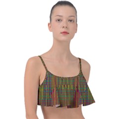Colors From The Sea Decorative Frill Bikini Top by pepitasart