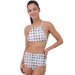 All The Aliens Teeny High Waist Tankini Set by ArtByAng