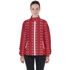 Red Kalider Women s High Neck Windbreaker by Sparkle