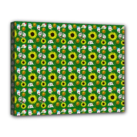 Hawaii Ghost Green Canvas 14  X 11  (stretched) by snowwhitegirl