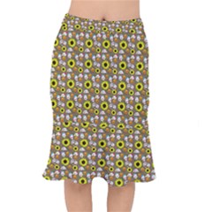 Hawaii Ghost Beige Short Mermaid Skirt by snowwhitegirl