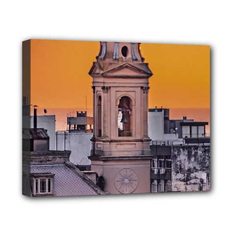 Ciudad Vieja Neighborhood Aerial View, Montevideo   Uruguay Canvas 10  X 8  (stretched) by dflcprintsclothing