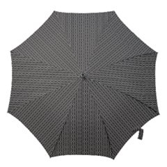 Black And White Triangles Hook Handle Umbrellas (medium) by Sparkle