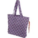 Flowers Pattern Drawstring Tote Bag View1