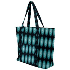 Mandala Pattern Zip Up Canvas Bag by Sparkle