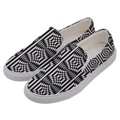 Mandala Pattern Men s Canvas Slip Ons by Sparkle