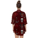 Tattoo Old School Background Pattern Open Front Chiffon Kimono View2