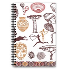 Africa Doodle Set 5 5  X 8 5  Notebook by Wegoenart